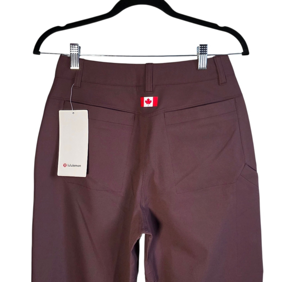 Lululemon Carpenter HR Pant TCA Water Repellent Barrel Leg Pants Brown Size 26 - Picture 4 of 10